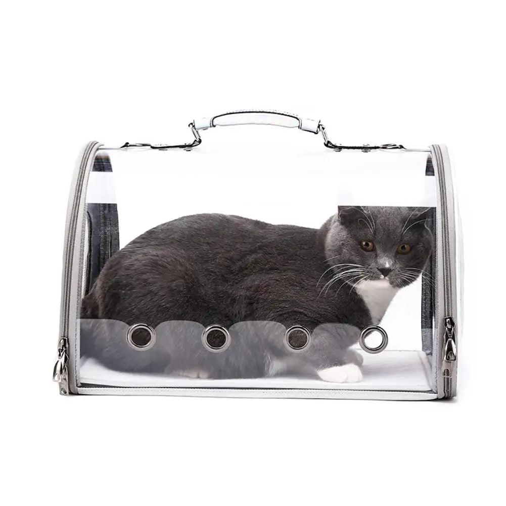 Pet Carrier Portable Cat Transparent - whiskerwonderland