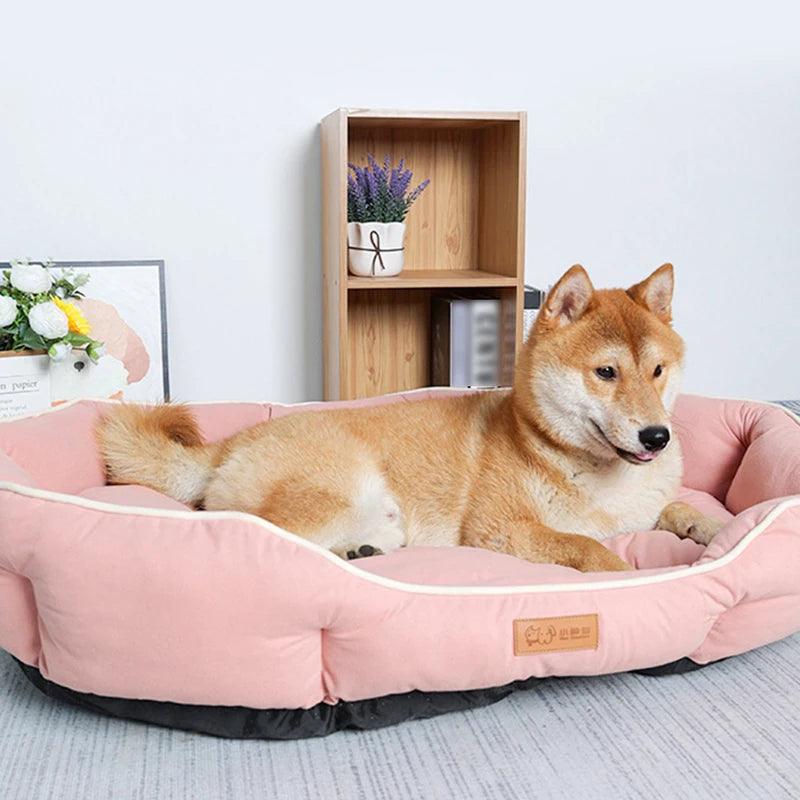 All-season Large Dog Bed - whiskerwonderland