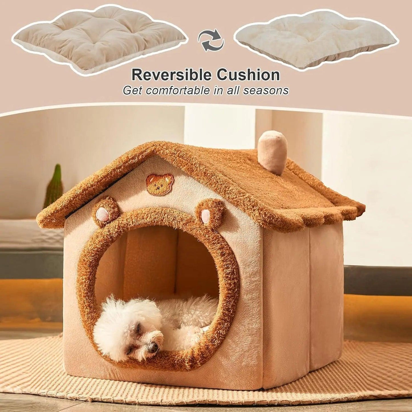 Pet House Dog Bed - whiskerwonderland