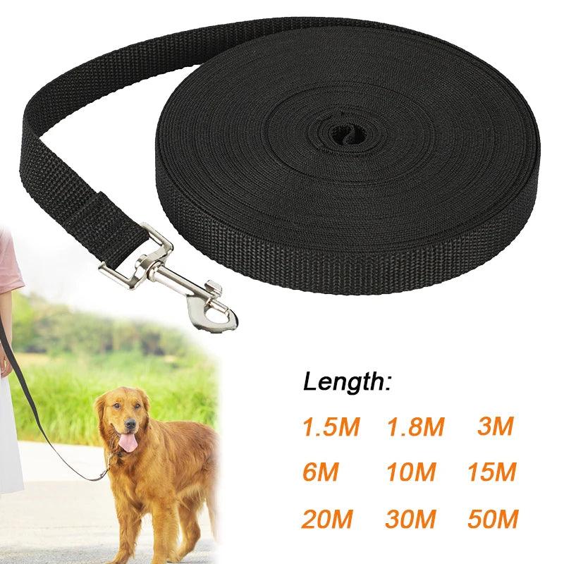 Long Nylon Leash For Dogs 1.5m 3m 10m 30m - whiskerwonderland