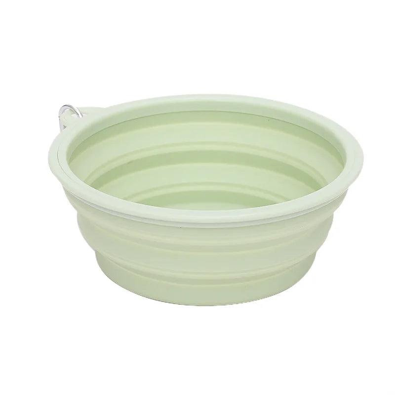 Dog Pet Folding Silicone Bowl Outdoor Travel - whiskerwonderland