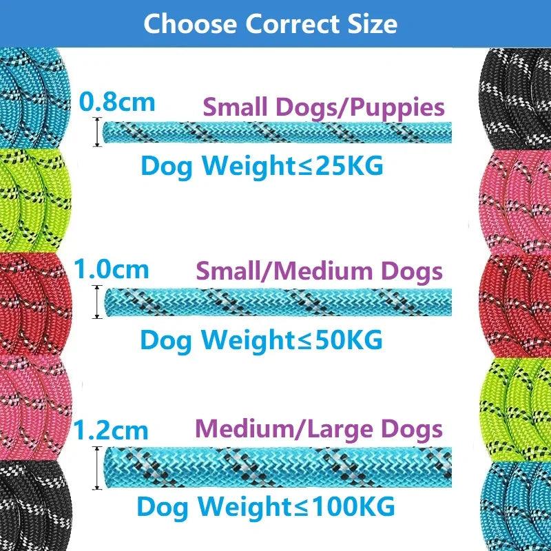 120/150/200/300CM Strong Leashes for Dogs - whiskerwonderland