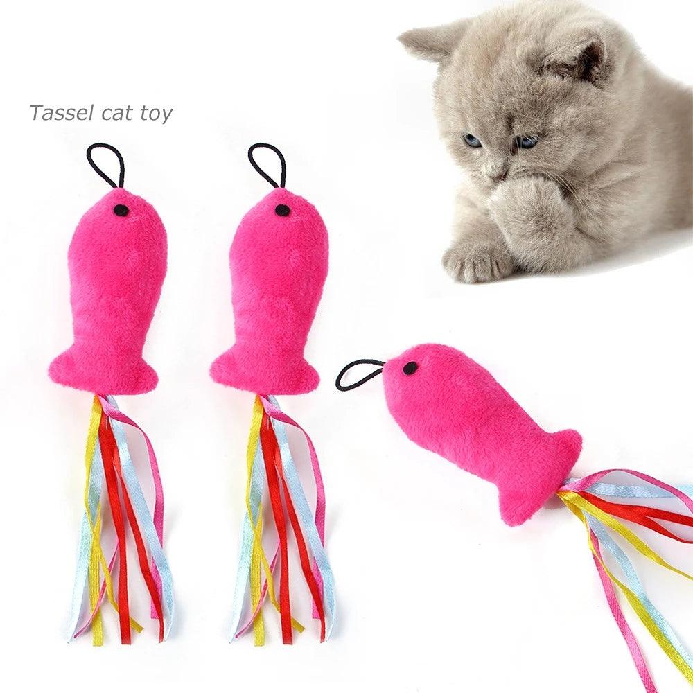 Funny Cat Stick Toy - whiskerwonderland