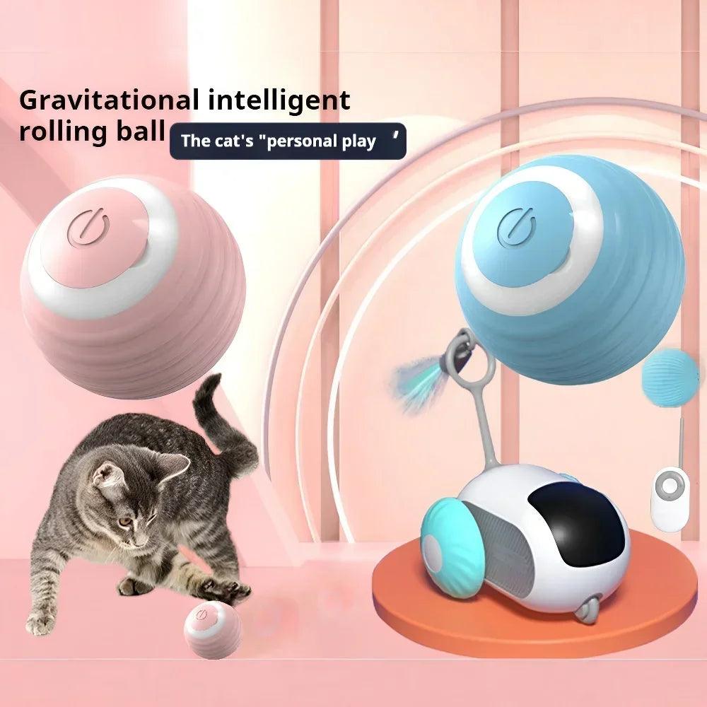 Ball Smart Pet Cat Toy | Automatic Rolling Cat Toy | whiskerwonderland