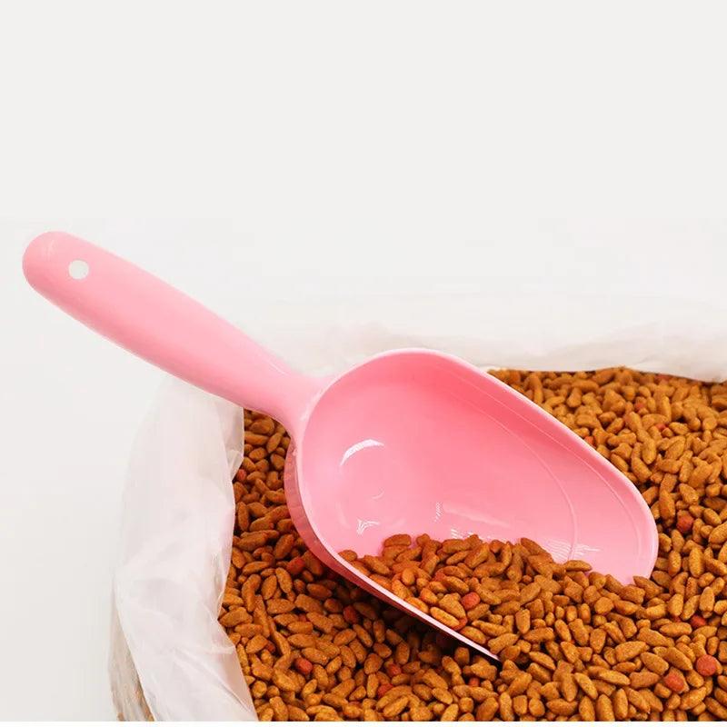 Multi-Color Pet Plastic Feeding Shovel - whiskerwonderland