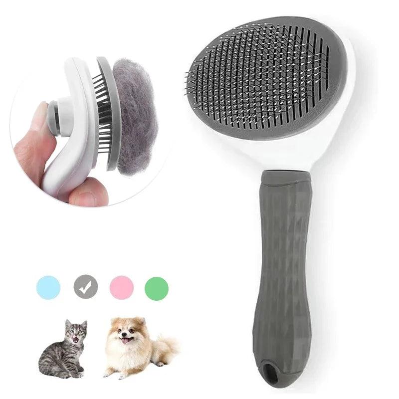 Cat Grooming Brush | Gentle Pet Hair Removal | whiskerwonderland