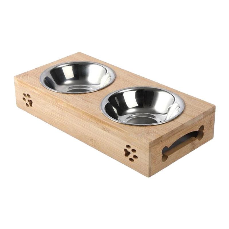 Dog Bowl Bamboo - whiskerwonderland