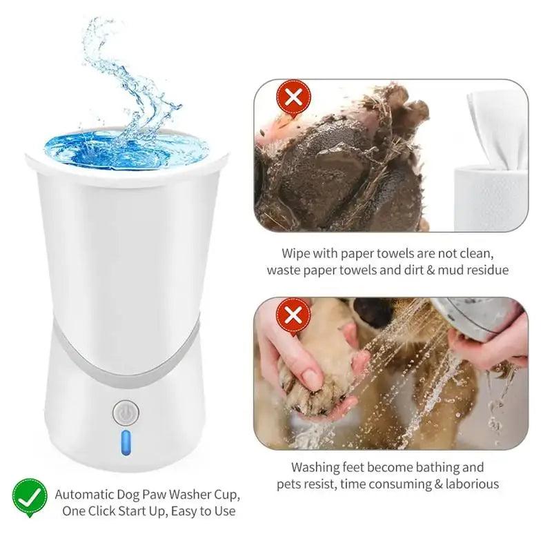 Automatic Dog Paws Cleaner - whiskerwonderland