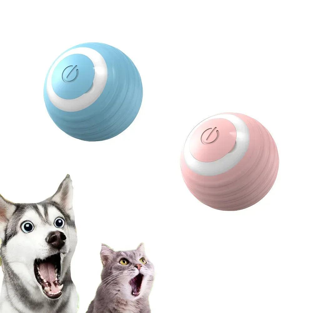 Pet Interactive Ball Smart Pet Cat Toys Indoor Automatic Rolling - whiskerwonderland