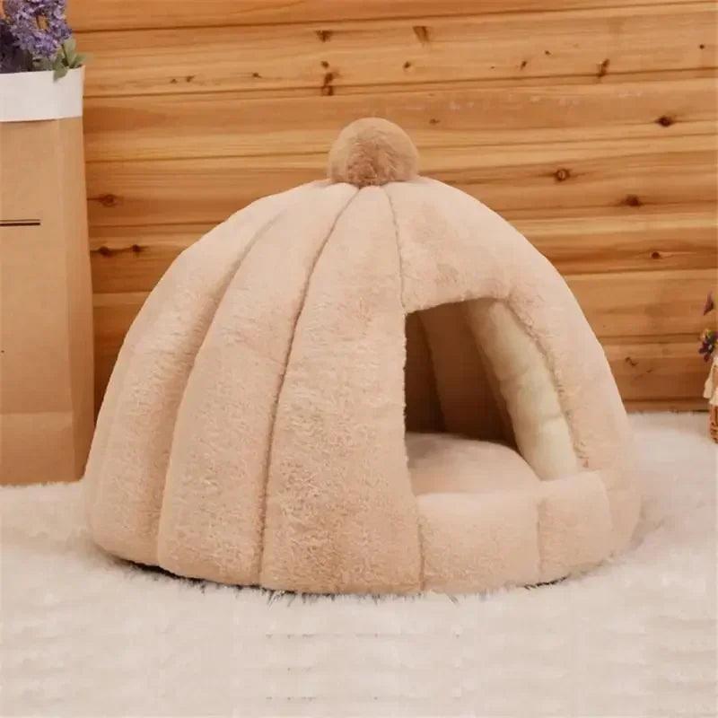 Winter Warm Pet House Cat Bed - whiskerwonderland