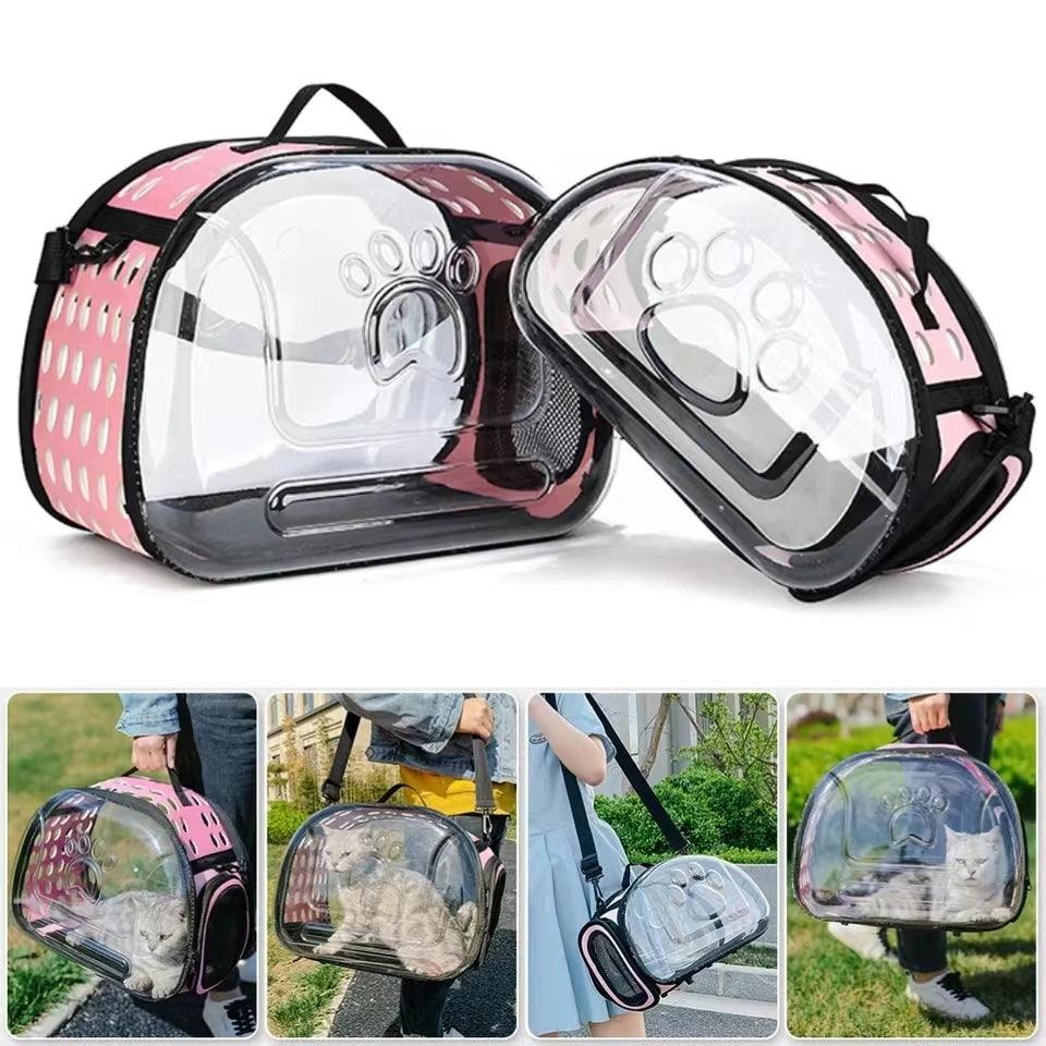 Pet Shoulder Bag Cat Carrier Outdoor Travel - whiskerwonderland