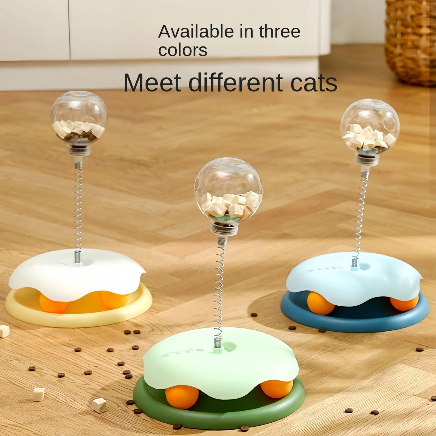 Cat Puzzle Food Leaking Ball Toy Cat Dog Interactive - whiskerwonderland