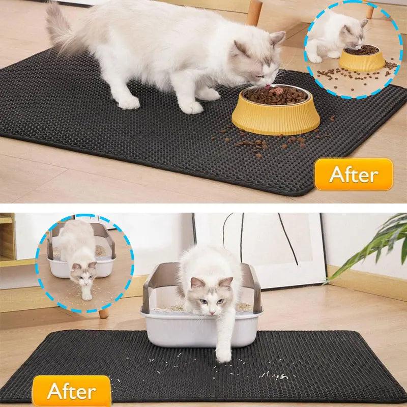 Pet Cat Litter Mat | Non-Slip Clean Litter Mat | whiskerwonderland