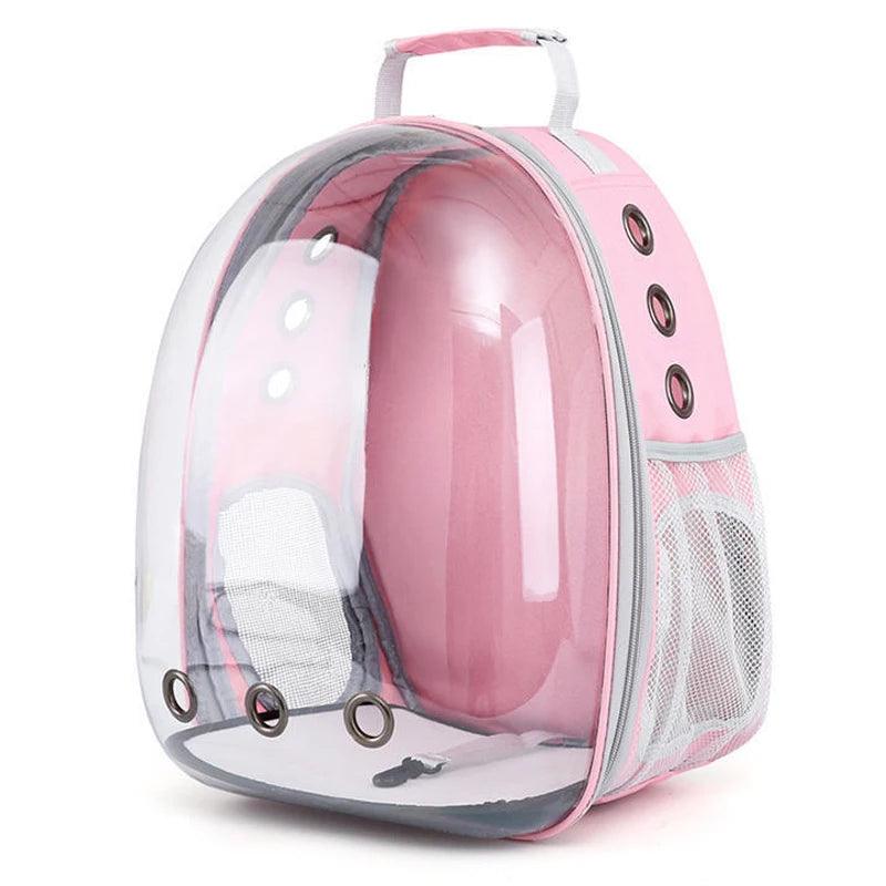 Travel Transparent Pet Cat Carrier Bag - whiskerwonderland