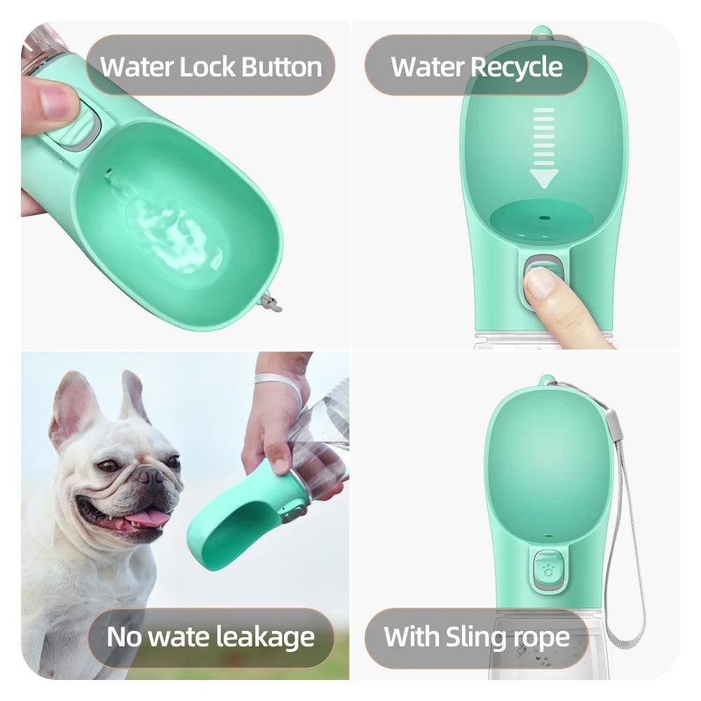 Portable Dog Water Bottle For Dogs - whiskerwonderland