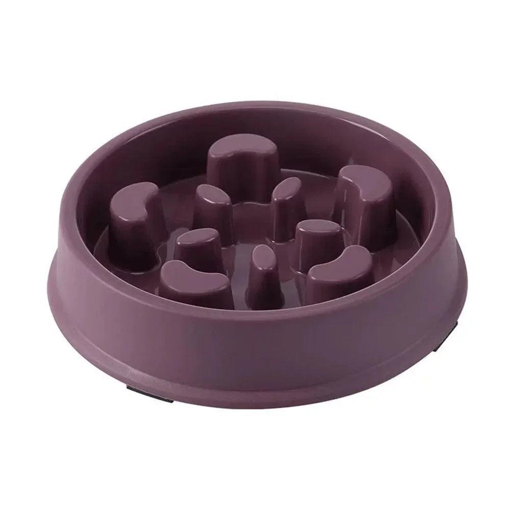 Pet Plastic Anti Choking Slow Food Bowl - whiskerwonderland