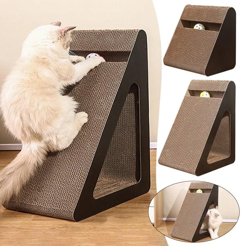 Cat Scratch Cardboard with Rotating Ball - whiskerwonderland