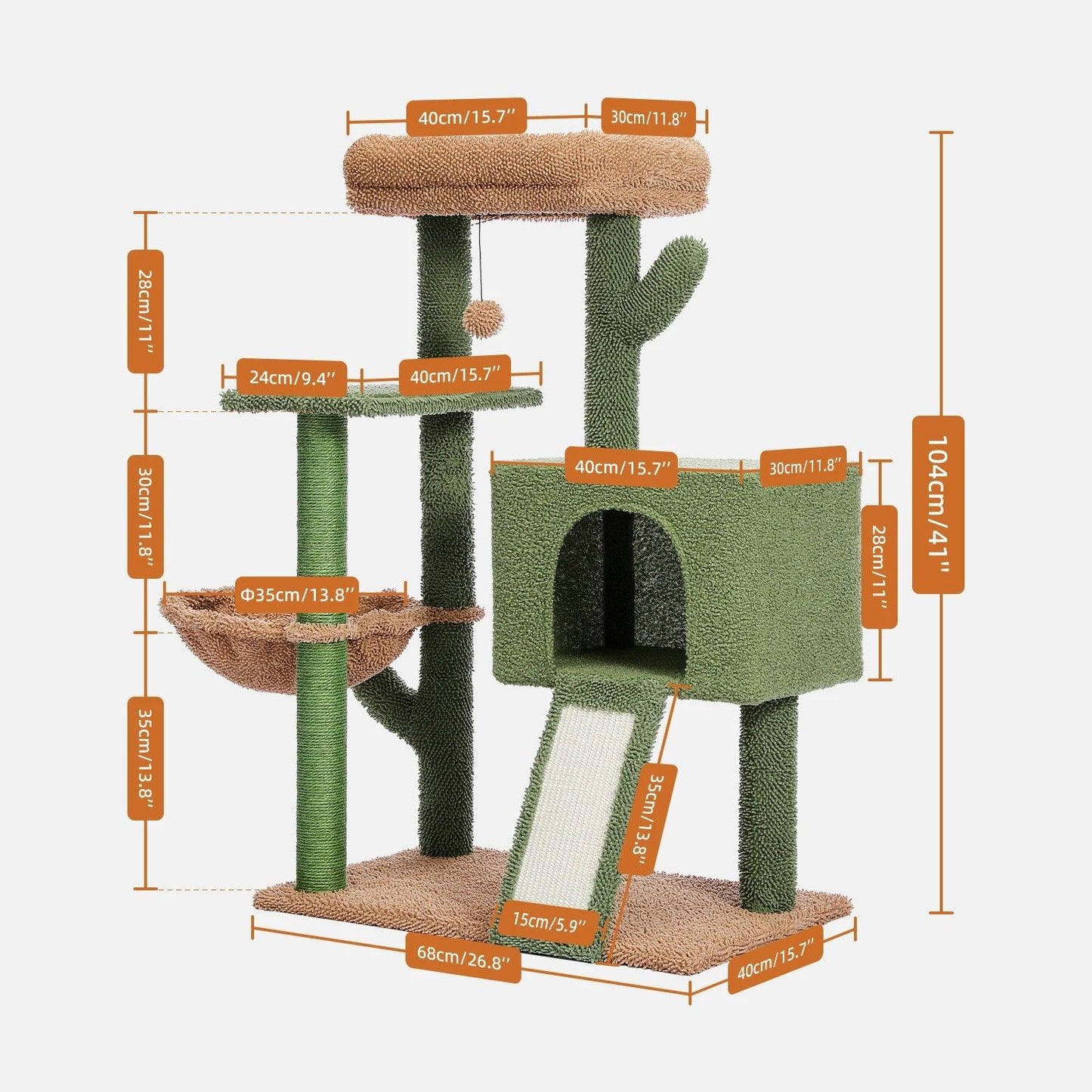 Cactus Cat Tree - whiskerwonderland