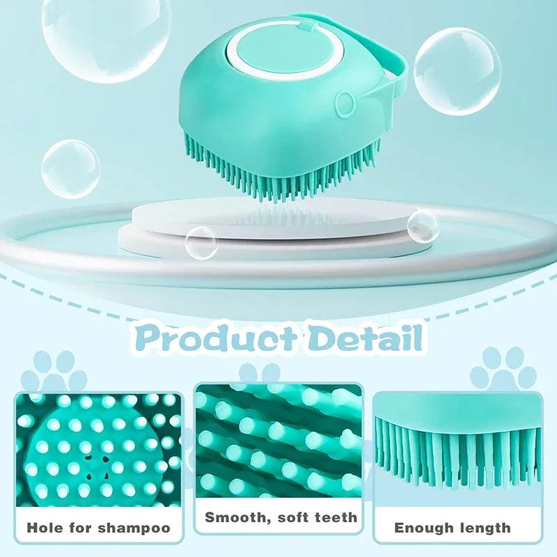 Cat Massage Brush Shampoo - whiskerwonderland