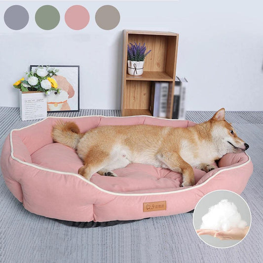 All-season Large Dog Bed - whiskerwonderland