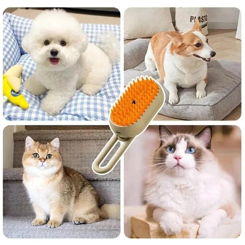 3 in 1 Pet Steam Brush - whiskerwonderland