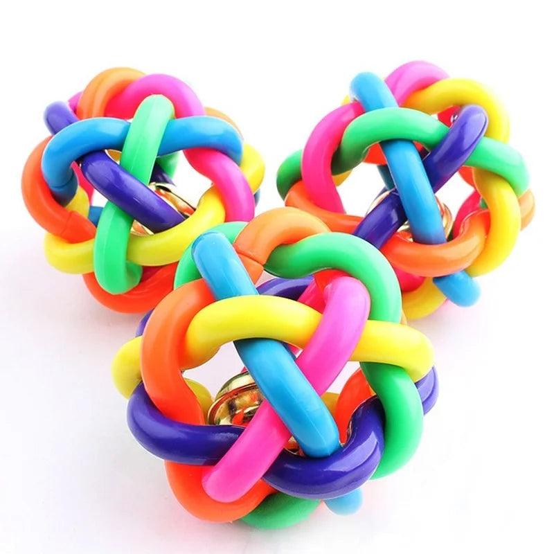 Dog Colorful Training Chew Ball Pet - whiskerwonderland