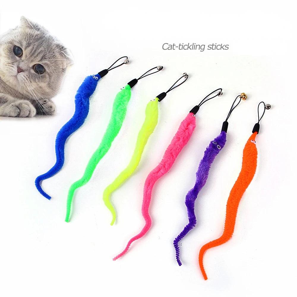 Funny Cat Stick Toy - whiskerwonderland