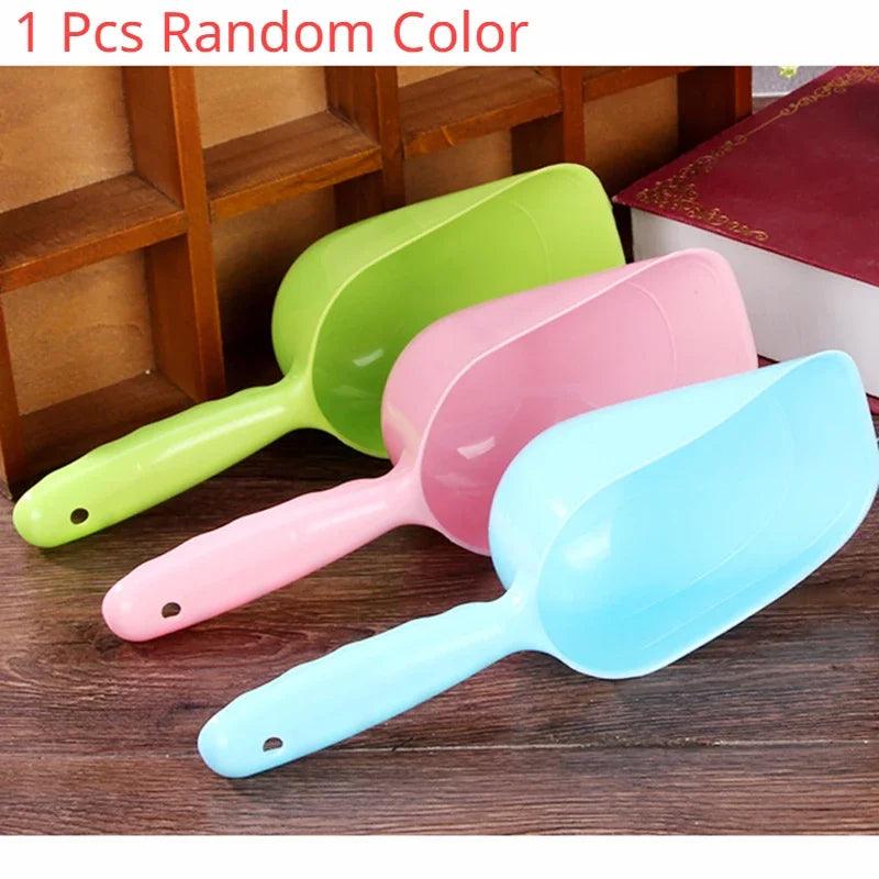 Multi-Color Pet Plastic Feeding Shovel - whiskerwonderland