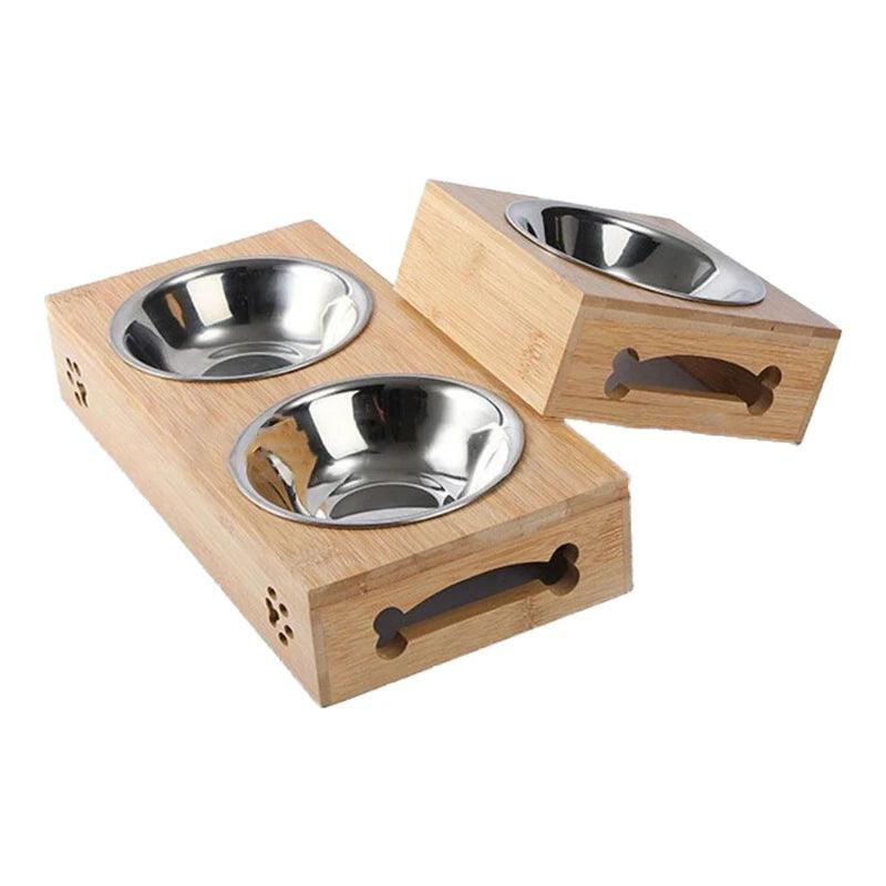 Dog Bowl Bamboo - whiskerwonderland