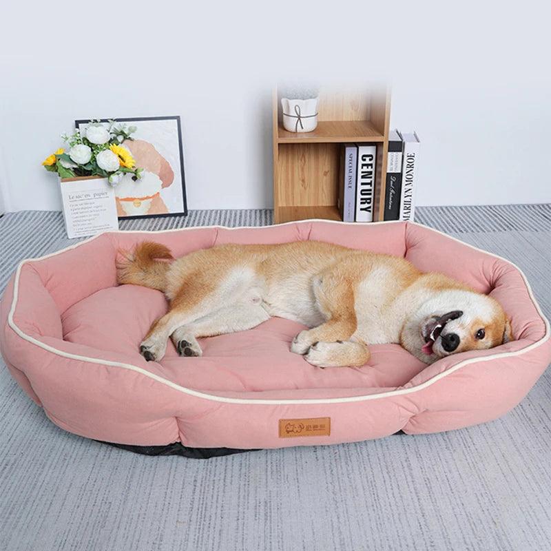 All-season Large Dog Bed - whiskerwonderland