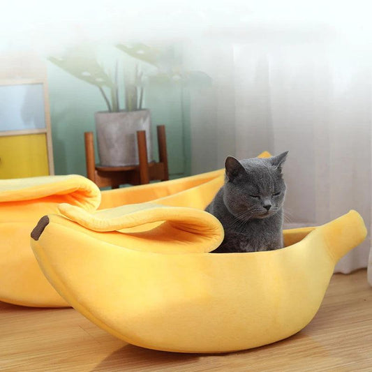 Banana Cat Bed - whiskerwonderland