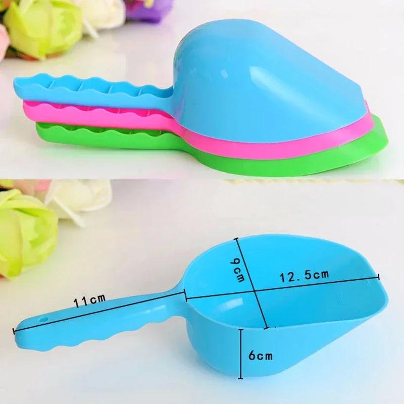 Multi-Color Pet Plastic Feeding Shovel - whiskerwonderland