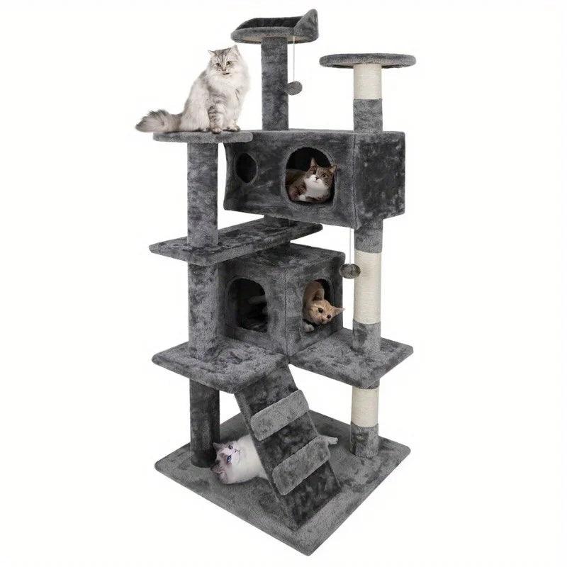 Cat Tree Tower Large Playing House - whiskerwonderland