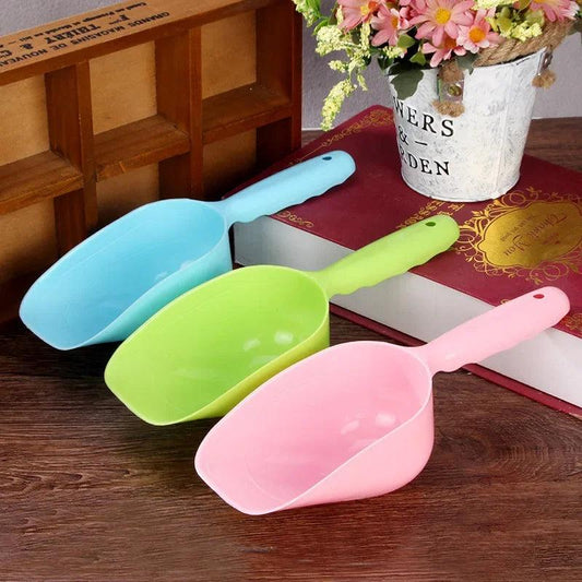 Multi-Color Pet Plastic Feeding Shovel - whiskerwonderland