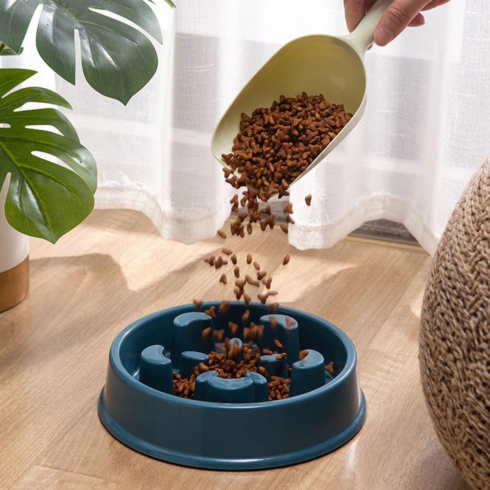 Pet Plastic Anti Choking Slow Food Bowl - whiskerwonderland