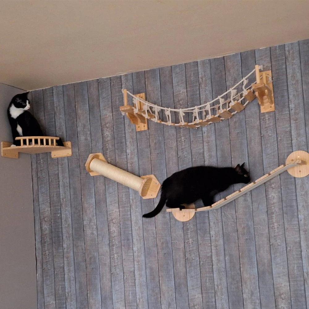 Cat Tree Wall Mounted - whiskerwonderland