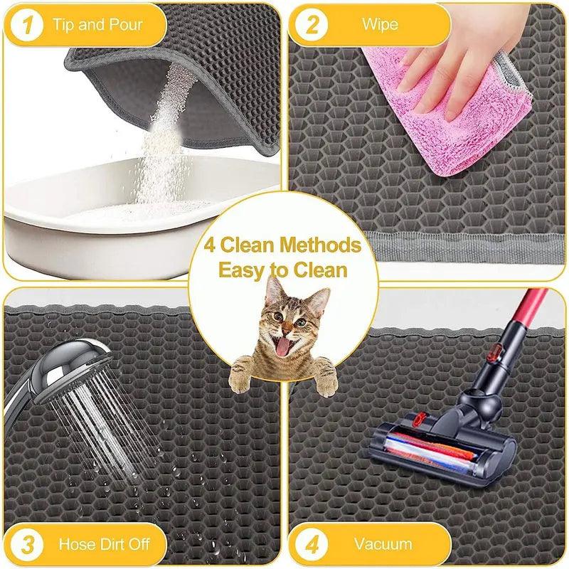 Pet Cat Litter Mat Waterproof - whiskerwonderland