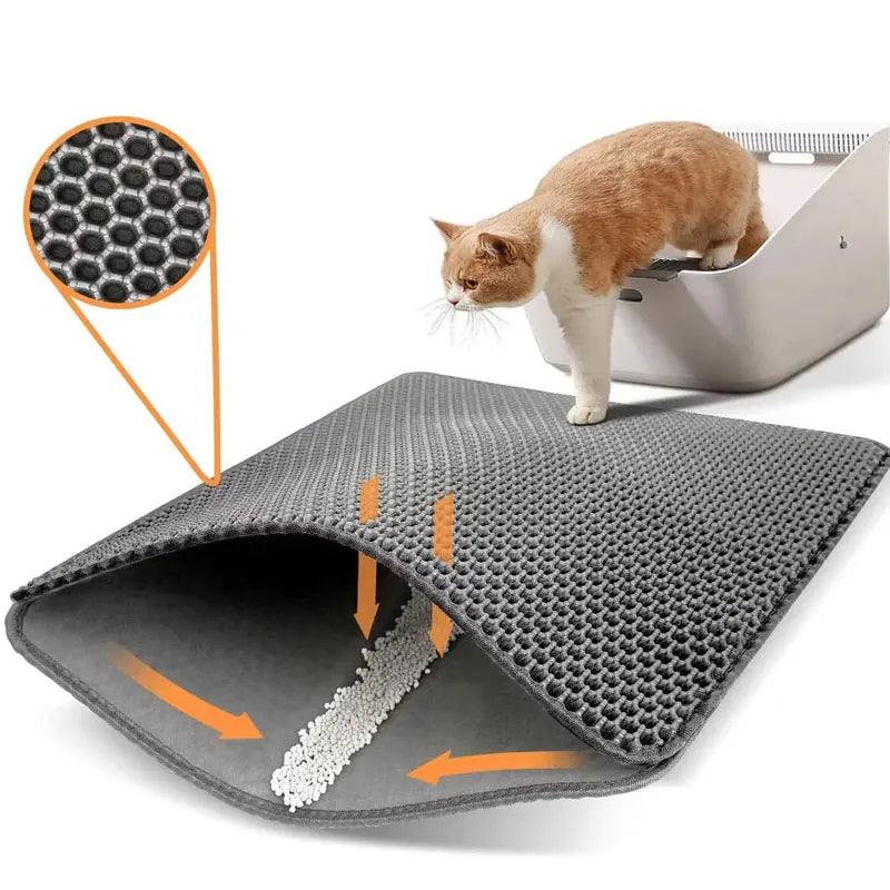 Pet Cat Litter Mat Waterproof - whiskerwonderland