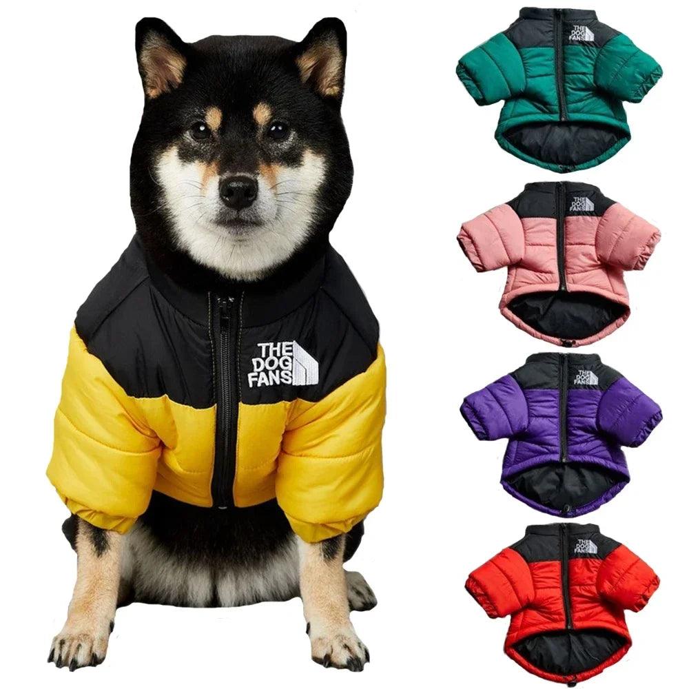 The Dog Face Winter Pet Dog Down Jacket Clothes for Small Medium Dogs - whiskerwonderland