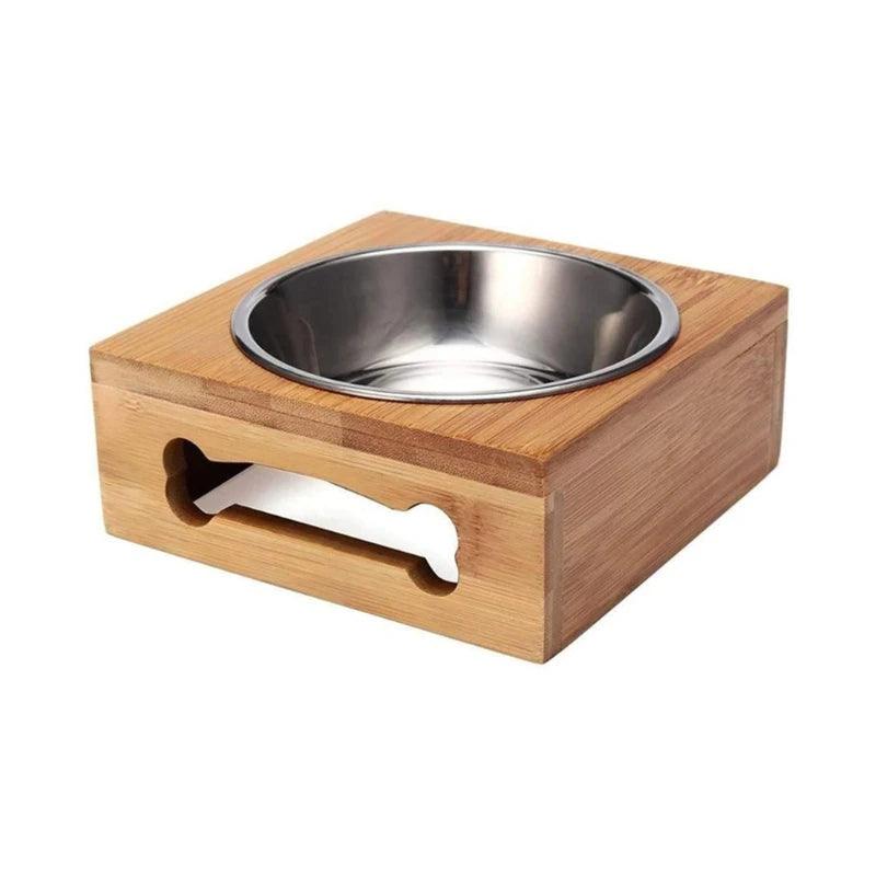 Dog Bowl Bamboo - whiskerwonderland